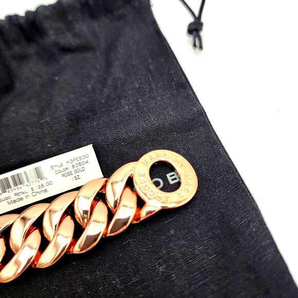 MARC BY MARC JACOBS Katie Turn Lock Rose Gold Bracelet 7.5" - Picture 10 of 14